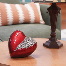 Load image into Gallery viewer, At Peace Memorials Enduring Heart Wing Large/Adult Cremation Urn 200 CI
