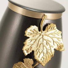 Load image into Gallery viewer, At Peace Memorials Meadow Song Leaves Slate/Bronze Large/Adult Cremation Urn 200 CI
