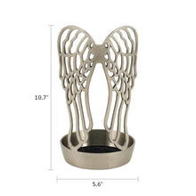 Load image into Gallery viewer, At Peace Memorials Arabella Wings Textured Pewter Base Accessory
