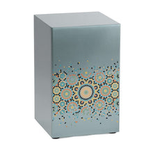Load image into Gallery viewer, At Peace Memorials Life Canvas Mosaic Pewter Adult Cremation Urn 200 CI
