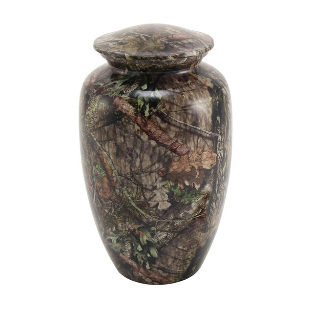 At Peace Memorials Classic Shady Oak Camo Large/Adult Cremation Urn 195 CI