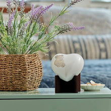 Load image into Gallery viewer, At Peace Memorials Teddy Bear Heart Cremation Urn, 20 Cubic Inches
