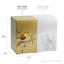 Load image into Gallery viewer, At Peace Memorials Life Canvas Birds Bronze Companion Urn LEFT SIDE 200 CI

