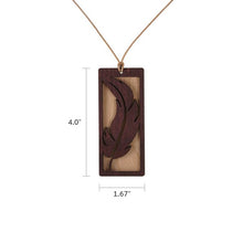 Load image into Gallery viewer, At Peace Memorials  Woodland Pendant Feather
