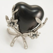 Load image into Gallery viewer, At Peace Memorials Meadow Song Lily Heart Stand Pewter Accessory
