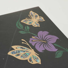 Load image into Gallery viewer, Monumental Memorials Butterfly Purple Black Marble Cremation Urn 200 Cubic Inches
