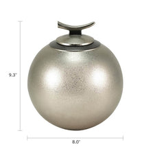 Load image into Gallery viewer, At Peace Memorials Echoes Textured Pewter Large/Adult Cremation Urn
