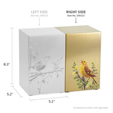 Load image into Gallery viewer, At Peace Memorials Life Canvas Birds Bronze Companion Urn RIGHT SIDE 200 CI
