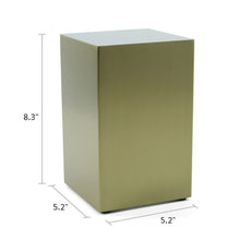 Load image into Gallery viewer, At Peace Memorials Beaumont Box Bronze Large/Adult Cremation Urn 200 CI
