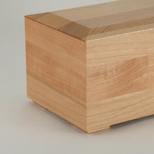 Load image into Gallery viewer, At Peace Memorials Melrose hickory wood cremation urn for ashes 200 cubic inches
