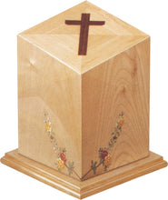 Load image into Gallery viewer, Large/Adult 210 Cubic Inches Serenity Cherry Wood Cremation Urn for Ashes
