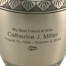 Load image into Gallery viewer, At Peace Memorials Eterna Elite Pewter Large/Adult Cremation Urn 200 CI

