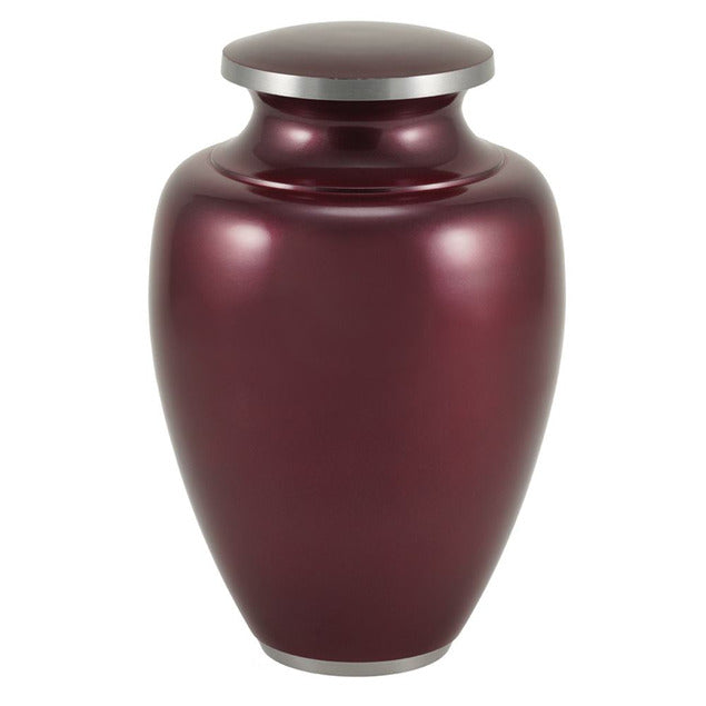 At Peace Memorials  XL Camden Garnet cremation urn for ashes 300 Cubic inches