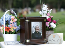 Load image into Gallery viewer, Howard Miller Honor III (800237) Funeral Cremation Photo Urn, 270 CI
