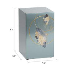 Load image into Gallery viewer, At Peace Memorials Life Canvas Ginkgo Pewter, Companion Urn RIGHT SIDE 200 CI
