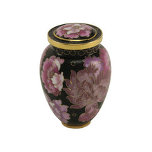 Load image into Gallery viewer, At Peace Memorials Elite Floral Blush Mini Keepsake w/ Velvet Bag 5 Cubic Inches

