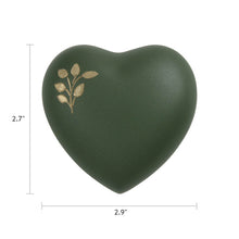 Load image into Gallery viewer, At Peace Memorials Sierra Tree of Life Heart Keepsake Cremation Urn 3 CI
