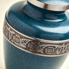 Load image into Gallery viewer, At Peace Memorials Avalon Evening Blue Large/Adult Cremation Urn 200 CI
