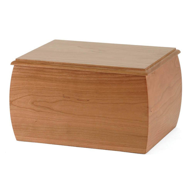 Large Cremation Urn for ashes, 200 Cubic Inches - Benton Cherry Wood