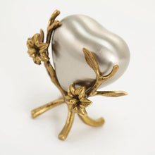 Load image into Gallery viewer, At Peace Memorials Meadow Song Lily Heart Stand Bronze Accessory
