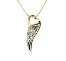 Load image into Gallery viewer, At Peace Memorials Bronze/Pewter Wings of Eternity Cremation Pendant
