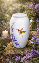 Load image into Gallery viewer, Hummingbird Delight 220 Cubic Inches Large/Adult Funeral Cremation Urn for  Ashes
