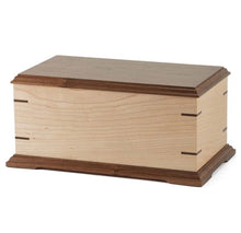 Load image into Gallery viewer, At Peace Memorials Fairfax Maple and Walnut Cremation Urn for Ashes
