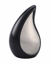 Load image into Gallery viewer, Small/Keepsake Gun Metal Infinity Eternal Teardrop Funeral Cremation Urn
