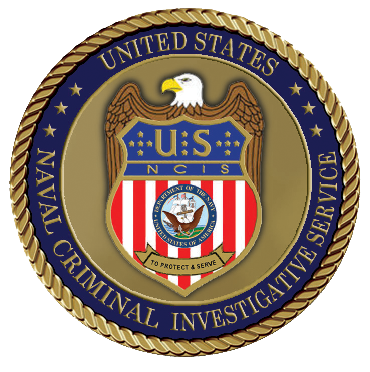 NCIS Medallion for Box Cremation Urn/Flag Case - 3 Inch Diameter