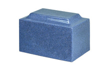 Load image into Gallery viewer, Classic Granite Paradise Blue Adult Funeral Cremation Urn, 210 Cubic Inches, TSA Approved
