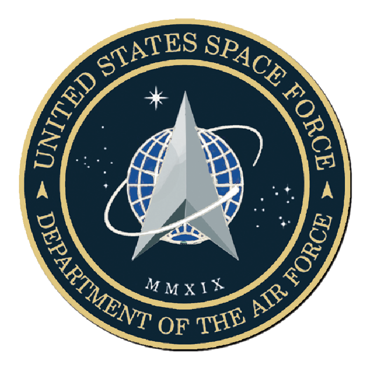 Space Force Medallion for Box Cremation Urn/Flag Case - 3 Inch Diameter