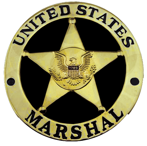 US Marshall for Box Cremation Urn/Flag Case - 4 Inch Diameter