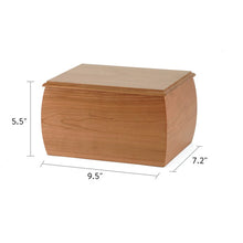 Load image into Gallery viewer, Large Cremation Urn for ashes, 200 Cubic Inches - Benton Cherry Wood
