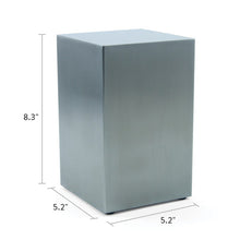 Load image into Gallery viewer, At Peace Memorials Beaumont Box Pewter Large/Adult Cremation Urn 200 CI
