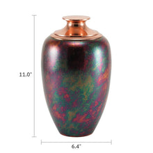 Load image into Gallery viewer, Large Luna Textured Raku Cremation Urn 200 CI
