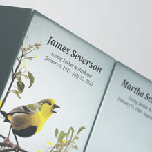 Load image into Gallery viewer, Life Canvas Birds Pewter, Left Side
