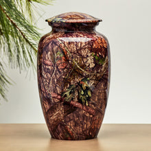 Load image into Gallery viewer, At Peace Memorials Classic Shady Oak Camo Large/Adult Cremation Urn 195 CI
