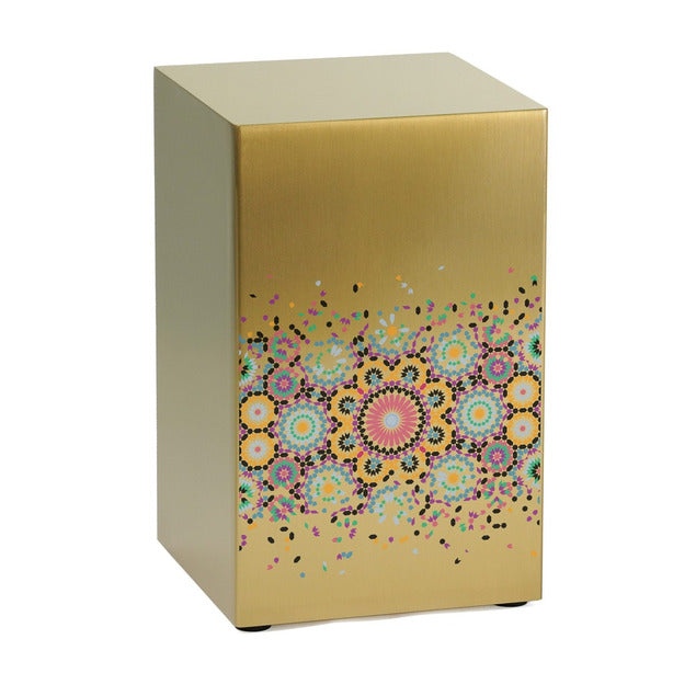 At Peace Memorials Life Canvas Mosaic Bronze Adult Cremation Urn 200 CI