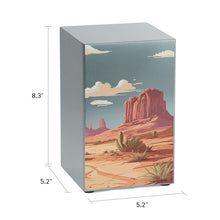 Load image into Gallery viewer, At Peace Memorials Life Canvas Desert Landscape Pewter Large Cremation Urn 200 CI
