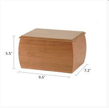 Load image into Gallery viewer, Benton Cherry Wood Cremation Urn for Ashes
