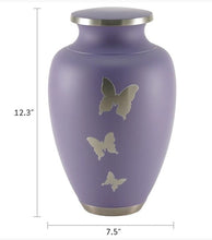 Load image into Gallery viewer, At Peace Memorials XL Butterfly cremation urn for ashes 320 Cubic inches
