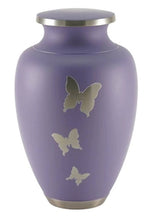 Load image into Gallery viewer, At Peace Memorials XL Butterfly cremation urn for ashes 320 Cubic inches

