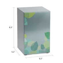 Load image into Gallery viewer, At Peace Memorials Life Canvas Foliage Pewter, Companion Urn LEFT SIDE 200 CI
