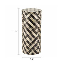Load image into Gallery viewer, Woven Naturals Palm Black/Tan Scattering Urn
