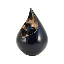 Load image into Gallery viewer, At Peace Memorials Eden Teardrop Cobalt Large/Adult Cremation Urn 200 CI
