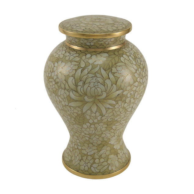 Cloisonne Adult 200 Cubic Inch Funeral Cremation Urn for Ashes