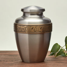 Load image into Gallery viewer, At Peace Memorials Avalon Pewter Large/Adult Cremation Urn 200 CI
