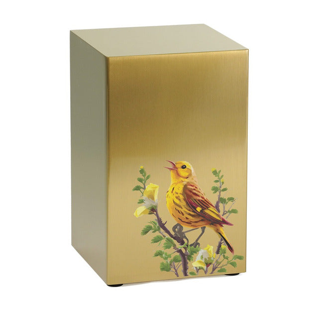 At Peace Memorials Life Canvas Birds Bronze Companion Urn RIGHT SIDE 200 CI