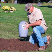 Load image into Gallery viewer, At Peace Memorials Urn Vault to hold a cremation urn
