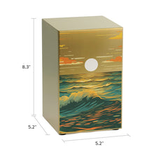 Load image into Gallery viewer, At Peace Memorials Life Canvas Ocean Landscape Bronze Large Cremation Urn 200 CI
